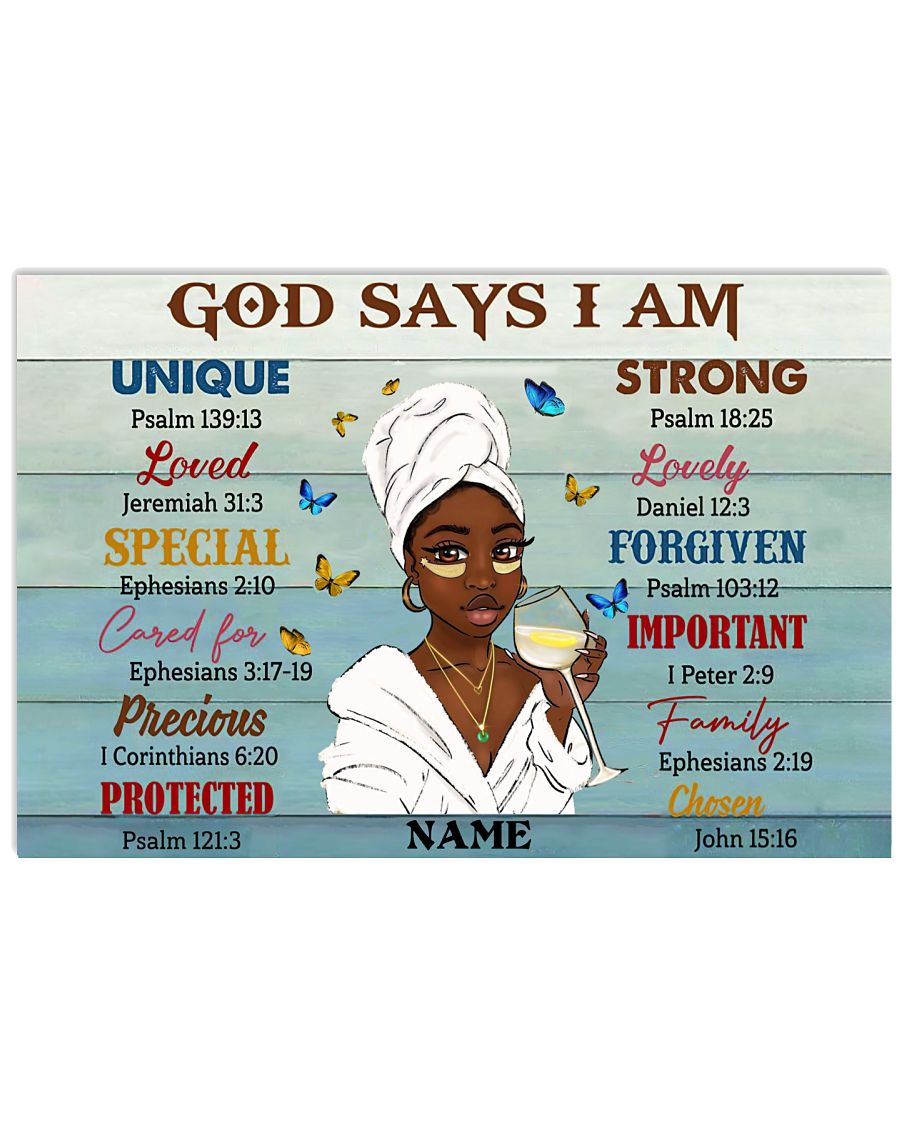 God Says I Am Horizontal Poster