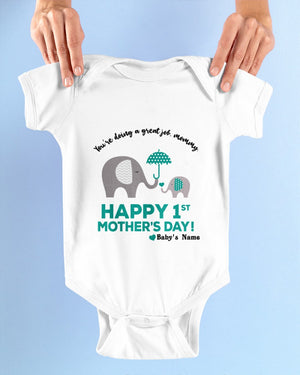 Happy 1st mother's day Baby Onesie