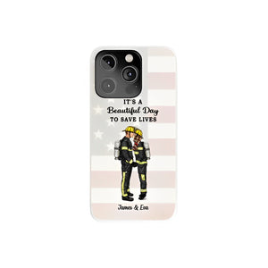 It's A Great Day To Save Lives - Personalized Phone Cases, Couple Portraits, Firefighters, Ems, Nurses, Police, Gifts Sorted By Occupation