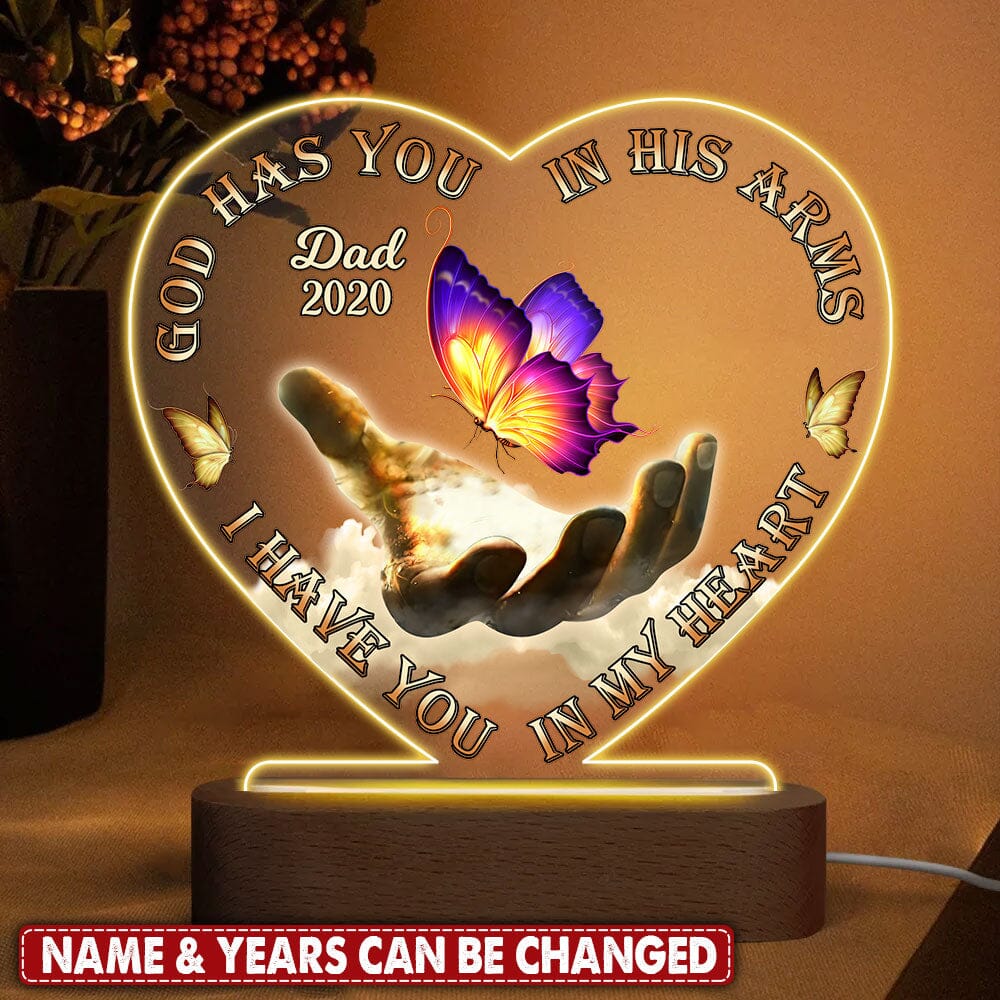 Personalized Acrylic Night Lamp With Wooden Base - Couple Gift, Gift For  Her | My Gift Stories - Best gift