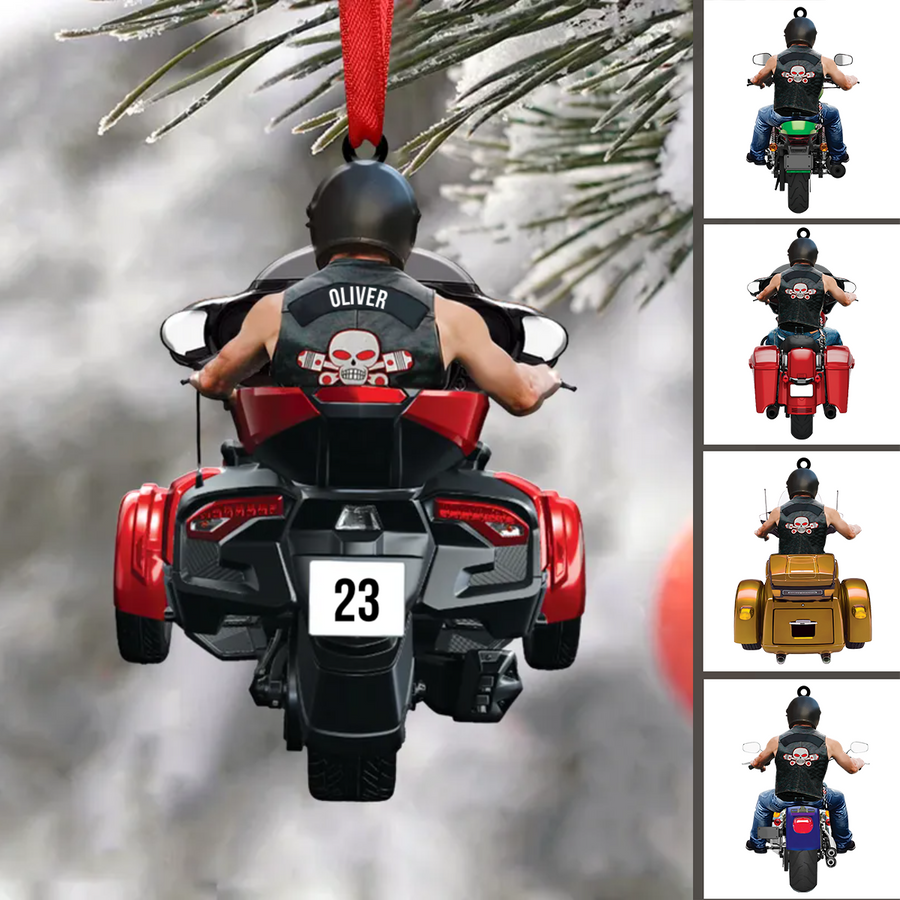 Motorbike Lovers - Personalized Christmas Ornament Gift for Biker