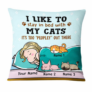 French Cat Mom Chat Pillow