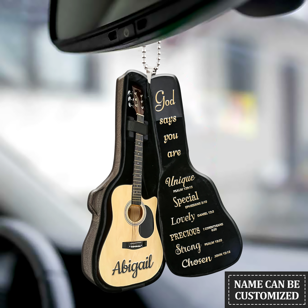 Personalized Guitar Bag God Says You Are Ornament