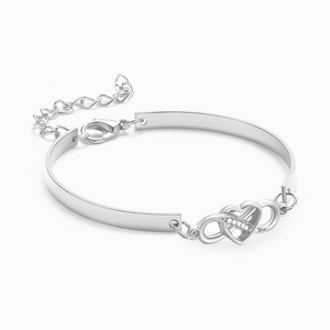 Keep Me in Your Heart Infinity Bracelet-Perfect Personalized Gift