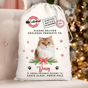 Personalised Christmas Santa Sack With Pet Photo, Christmas Bag, Gift For Dog Lovers