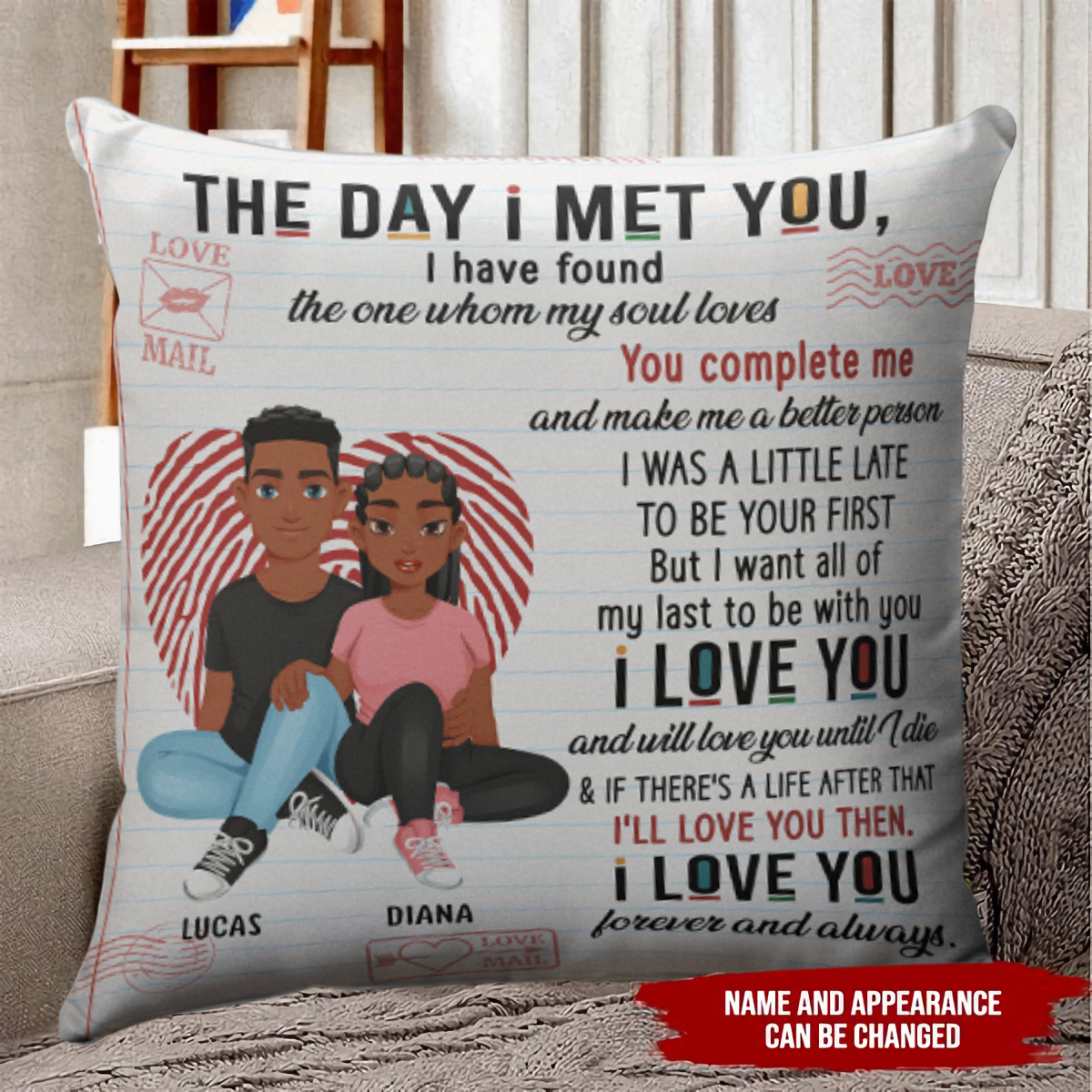 The Day I Met You Couples - Personalized Pillow