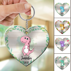 Dinosaur Kid Personalized Keychain