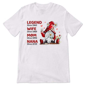 Legend Wife Mom Grandma Dwarf Personalized Shirt