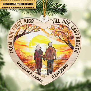 Grow Old With Me The Best Is Yet To Be Anniversary - Personalized Christmas Ornament