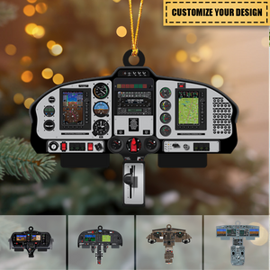 Personalized Christmas Aircraft Cockpit Ornament, Gift For Aircraft Lovers