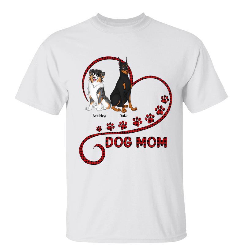 CUTE SITTING DOG IN HEART PERSONALIZED SHIRT