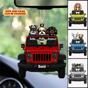 Customized Dog and Off-Road Dog Pet Puppy Lovers Ornament