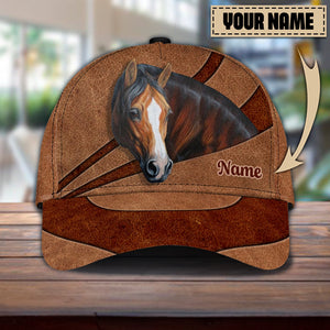 Gift For Father, Personalized Horse Classic Cap - CPB85PS06