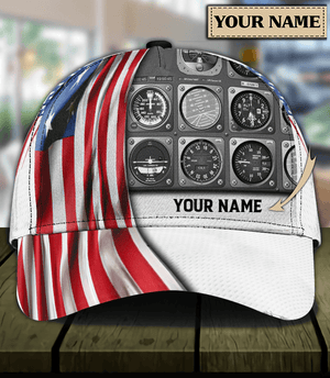 Personalized Pilot Classic Cap, Personalized Gift for Pilot