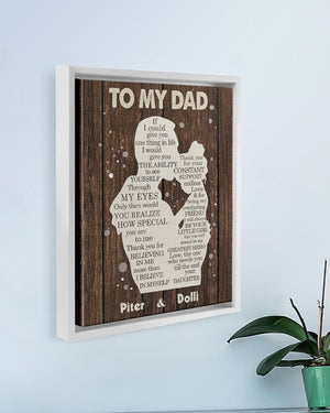 LOVELY GIFT FOR DAD - Personalized Gift For Father's Day - Personalized Custom Poster