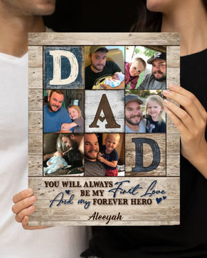 Dad Photo Collage Photo Poster, Personalized Gifts For Dad, Best Father’s Day Gifts