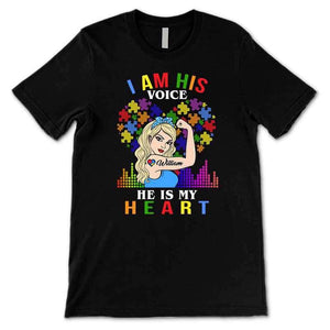 He Is My Heart Autism Personalized Shirt